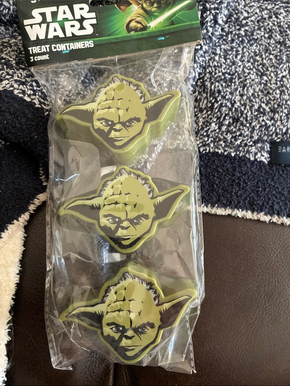 Star Wars Green Yoda Treat Containers - 3 Pack new Halloween party